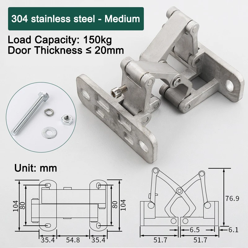 Adjustable Heavy Duty Metal Hinge Furniture Hardware For Stone Fire Door Garage Shed