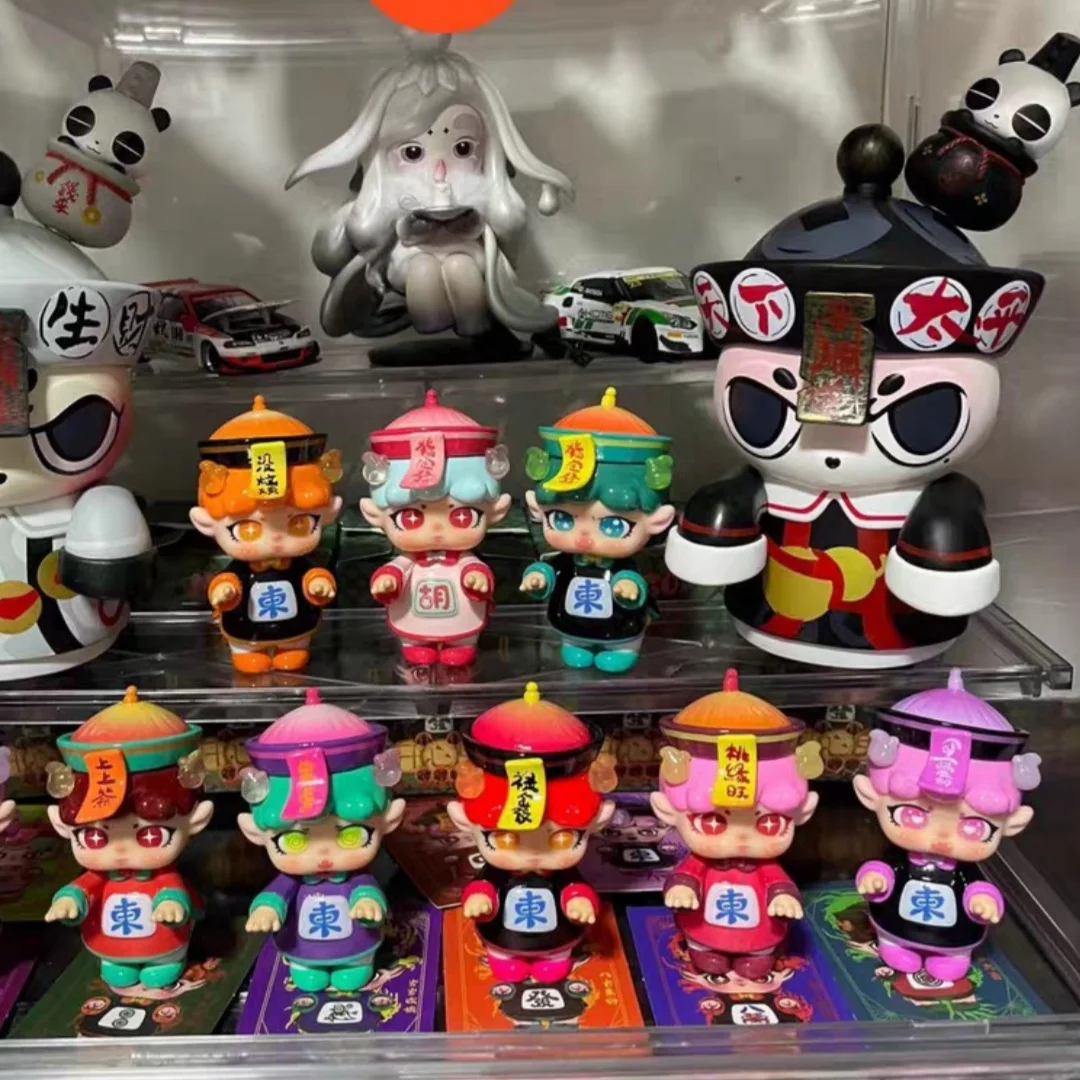 

Migo Happy Ghost Series, мини-слепая коробка, загадочные куклы, модель маленького призрака, модный орнамент, коллекция детских игрушек, подарок на Хэллоуин