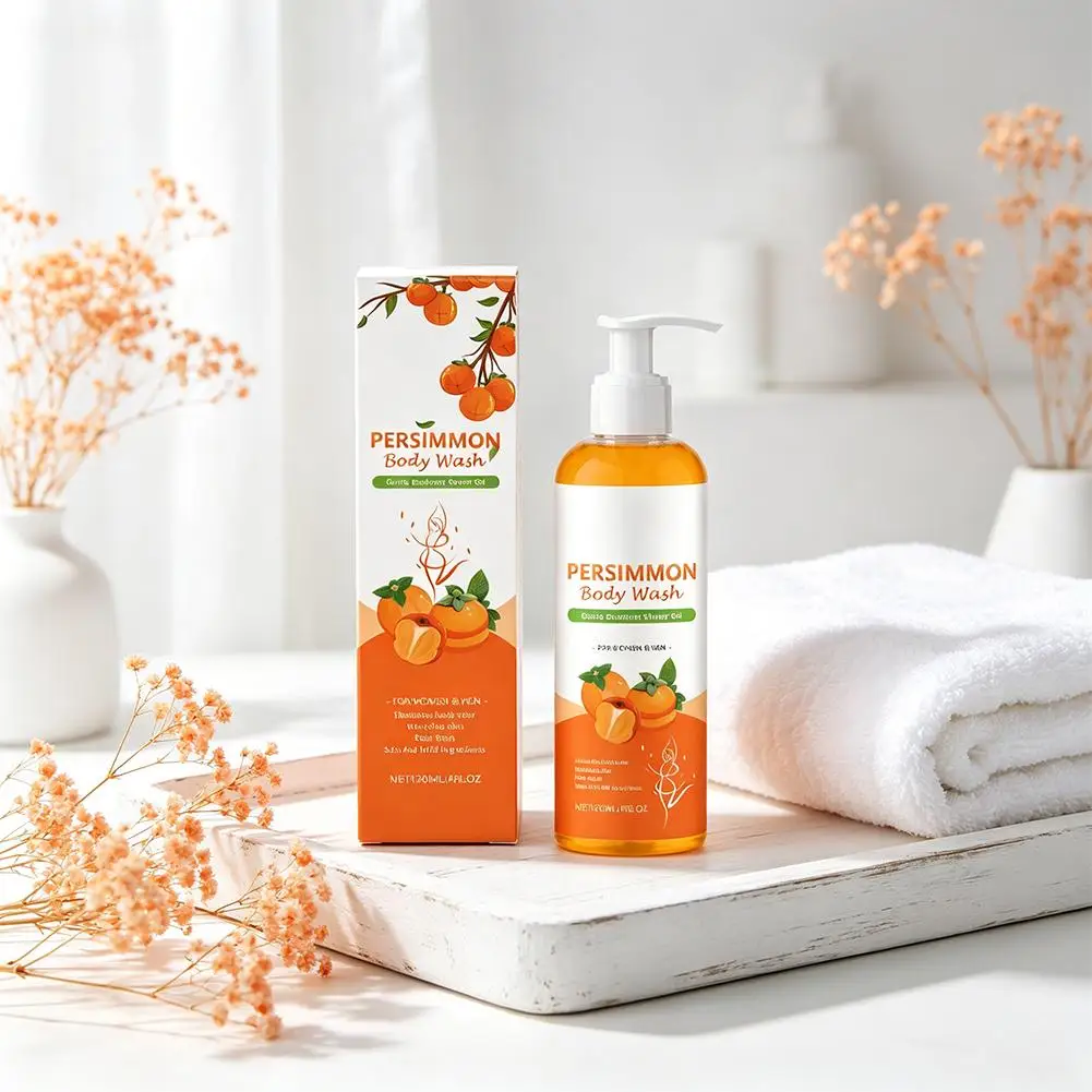 Natural Orange Body Wash Deep Cleansing Brightening Moisturizing Shower Gel Sulfates Free Family Skin Care Body Wash