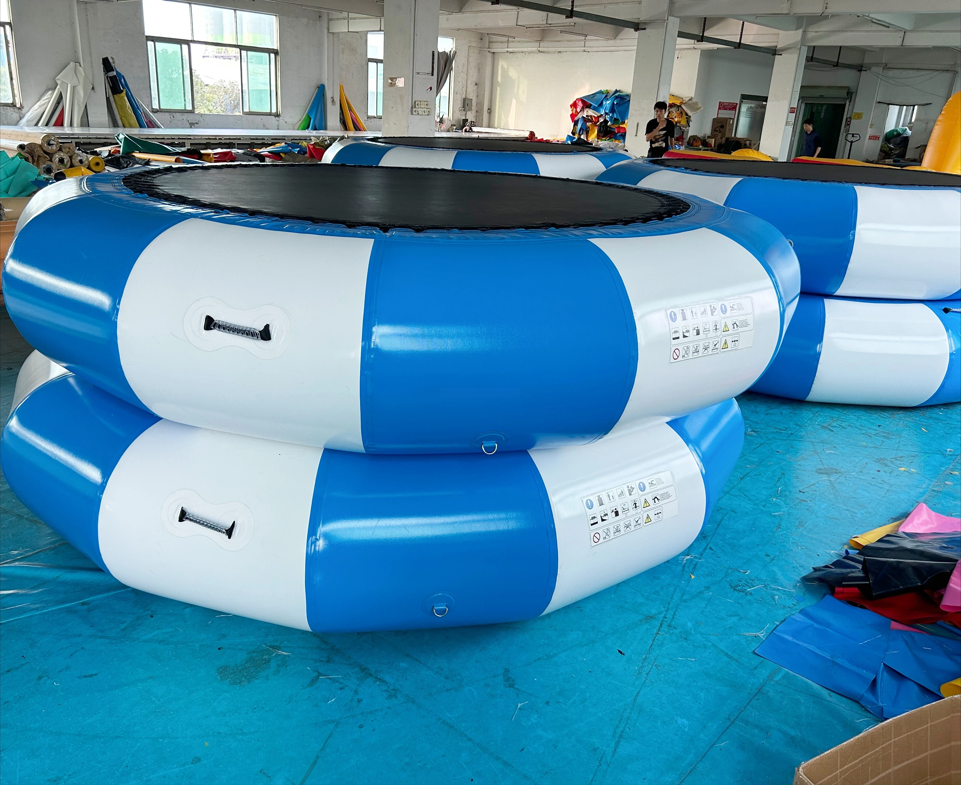 Summer Water Game 6.5ft/10ft Inflatable Trampoline for Adults, Water Bouncer for Lake/pool/boat/pond