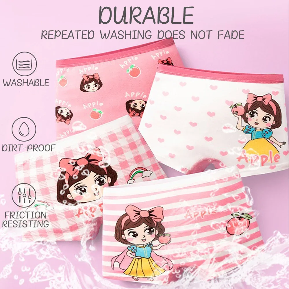Kids Girls Underwear Cartoon Cute Children Briefs 100% Cotton Soft Underpants Baby Breathable Comfortable For Children Panties