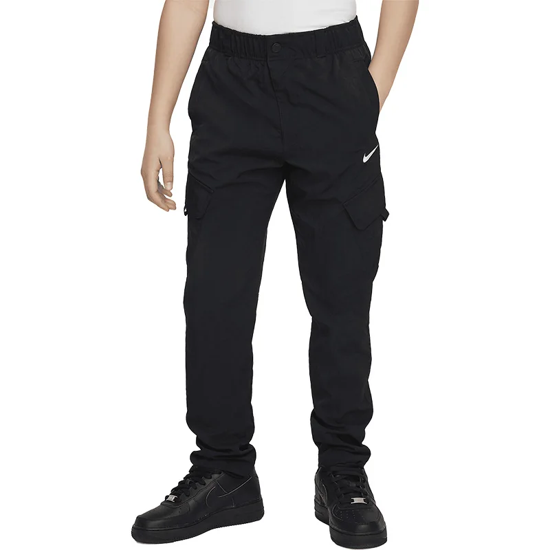 Nike Official Authentic New Kids' Sports Outdoor Training Minimalist Casual Pants FD3239-010