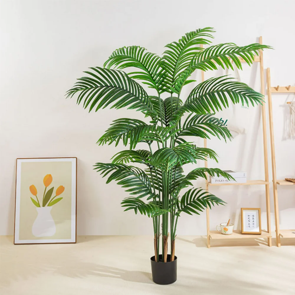Large Light Luxury Loose Tail Sunflower Simulation Green Plant Bionic False Tree Bamboo Tropical Landscape Decoration