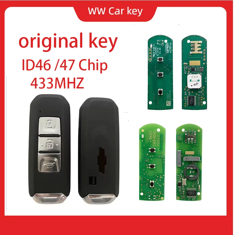 original  Smart Remote Control Car Keyz ID46 /47 Chip 433MHZ For Chevrolet Captiva Blazer Optra