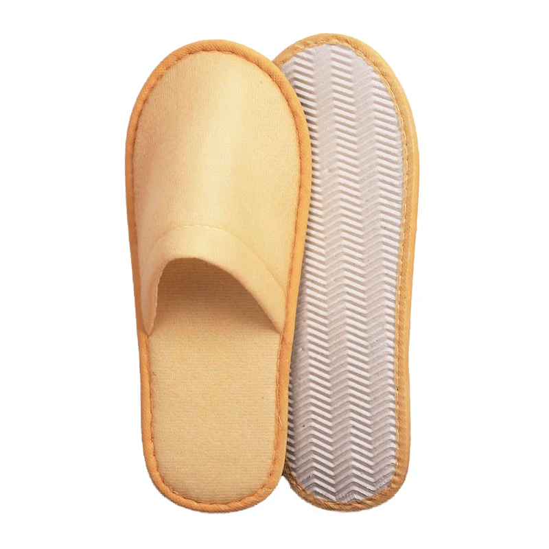 Wholesale Four Seasons Hotel Disposable Slippers Women Men Soild Color Slippers SPA Hotel Guest Slippers Indoor Home Shoes