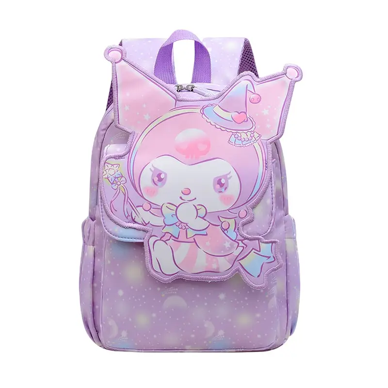 

Sanrio Kuromi Anime Cartoon Backpack Large Capacity School Bag for Children Boys Girls Kindergarten Cute Gift