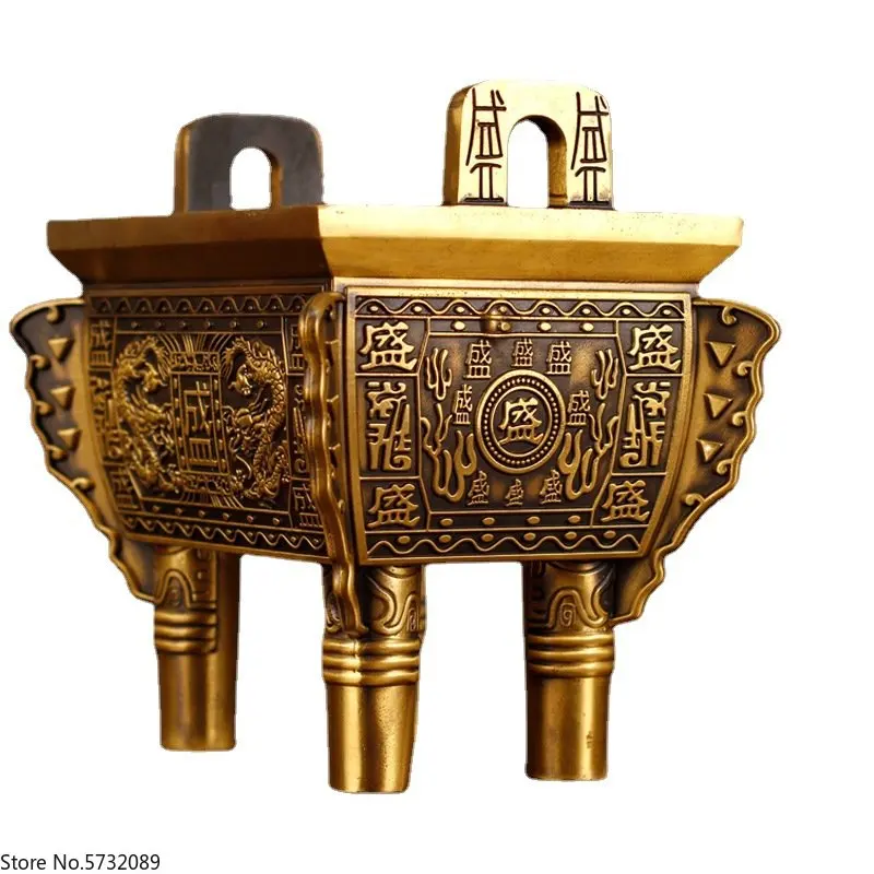 

Copper Ding Decoration Pure Copper Ding Office Prosperous Qianqiu Living Room Opening Ceremony Crafts Landing