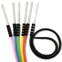 180cm Disposable Plastic Hookah Hose Glass Handle with Anti Slip Foam Chicha Hookah Accessories