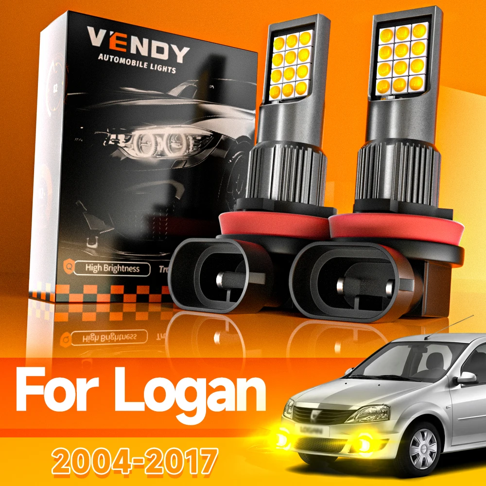 2 stücke Für Dacia Logan 1 2 2004-2017 LED Nebel Licht 2005 2006 2007 2008 2009 2010 2011 2012 2013 2014 2015 2016 Canbus Zubehör