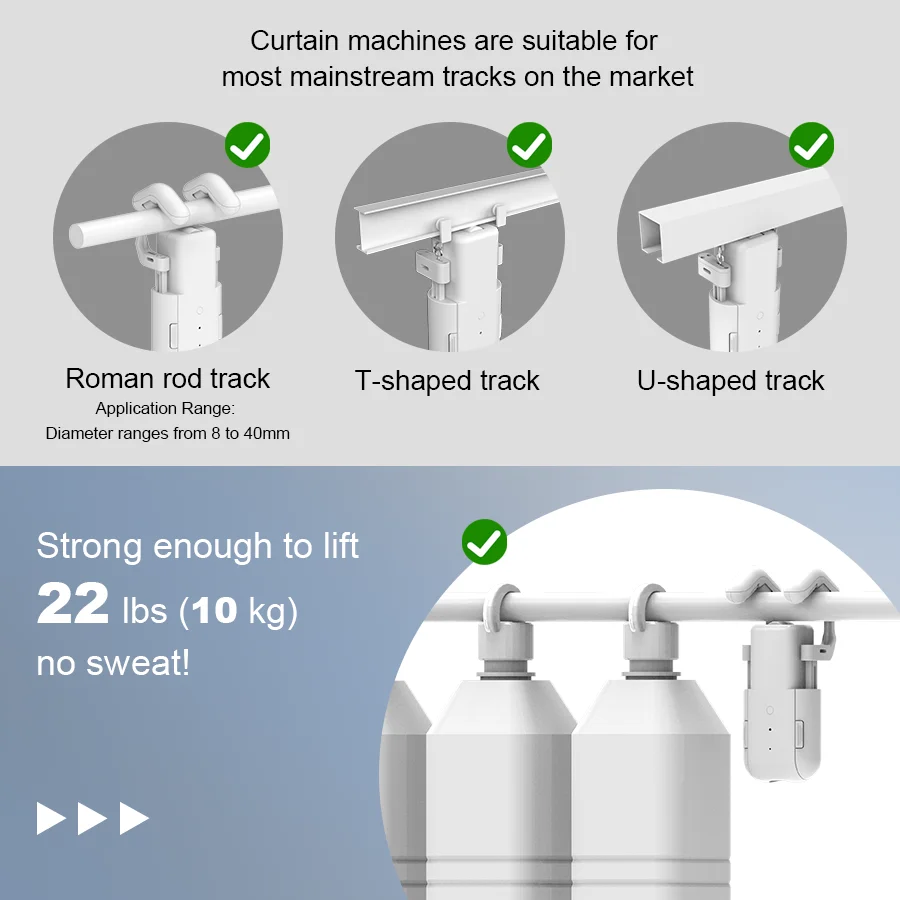 WiFi 3 in 1 Smart Curtain Motor Electric Curtain Robot Auto Opener No Wiring Support APP (Equipped with remote control) - Image 2