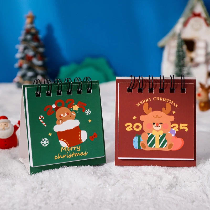 Leuke Mini Kerst Bureaukalender Cartoon Schema Schaafkalender Desktop Decoratie Ornamenten Kerstcadeaus