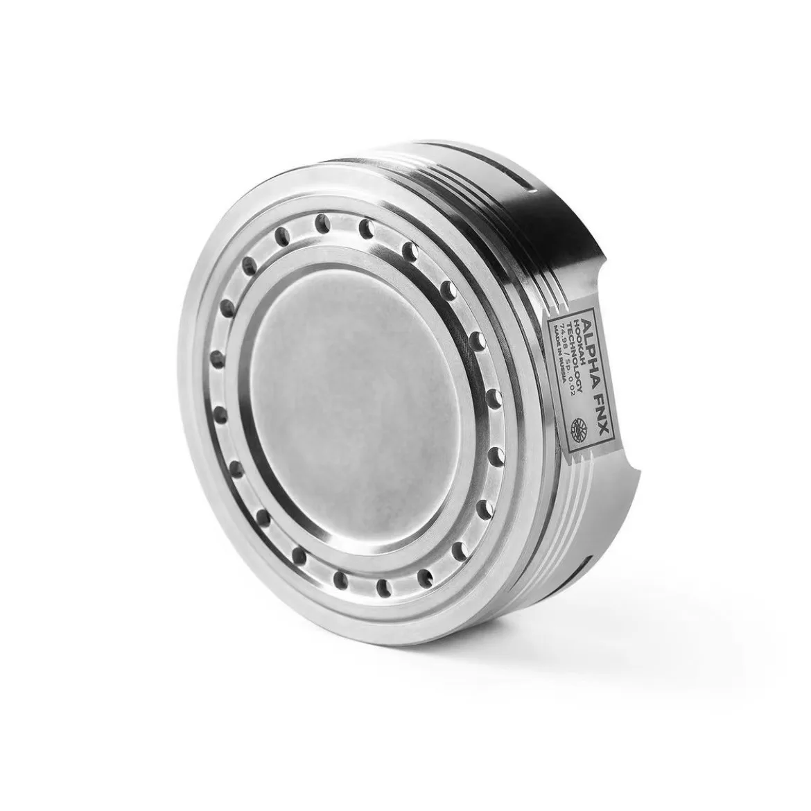 حامل فحم الشيشة الفاخر من الفولاذ المقاوم للصدأ Alpha FNX HMD - وعاء التحكم في الحرارة للشيشة، حتى تدفق الهواء وتصميم مضاد للحرق