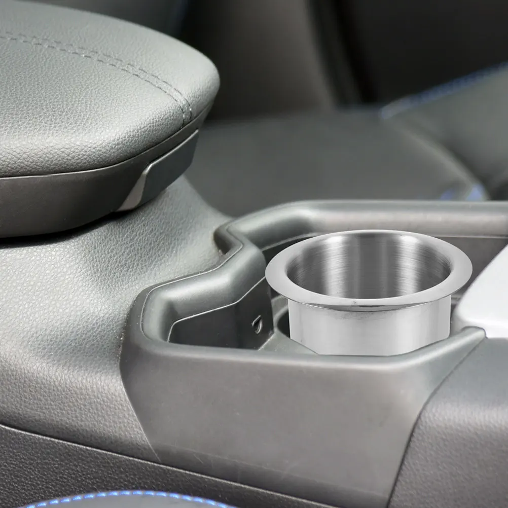 

Cup Holder Inserts for Rv Couch Sofa Stainless Steel Recessed Fit Anti Spill Minimalist Design Convenient Portable Car Cup