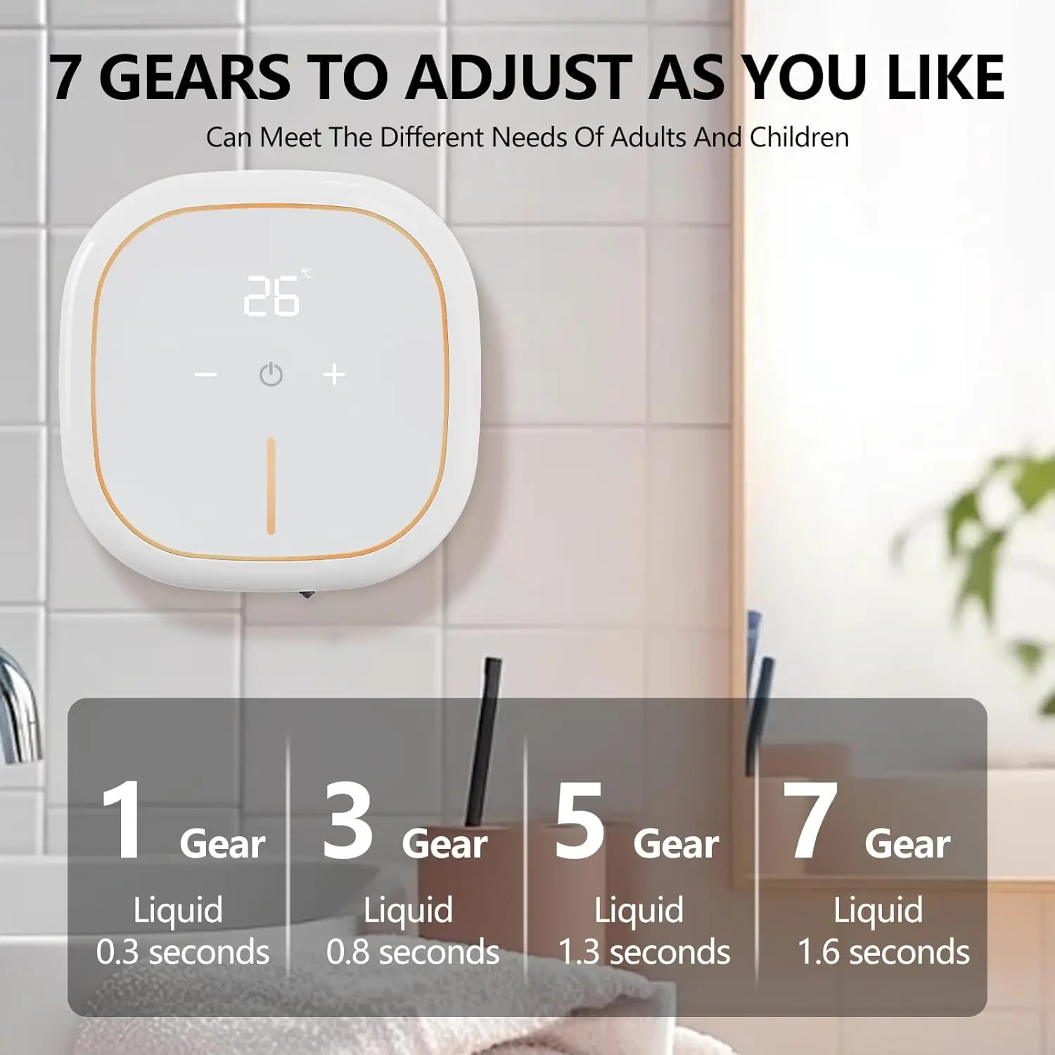 Automatic Sensor Hand Sanitizer Dispenser Wall-mounted Dispenser Hidden Mirror Behind Shampoo Soap Dispenser