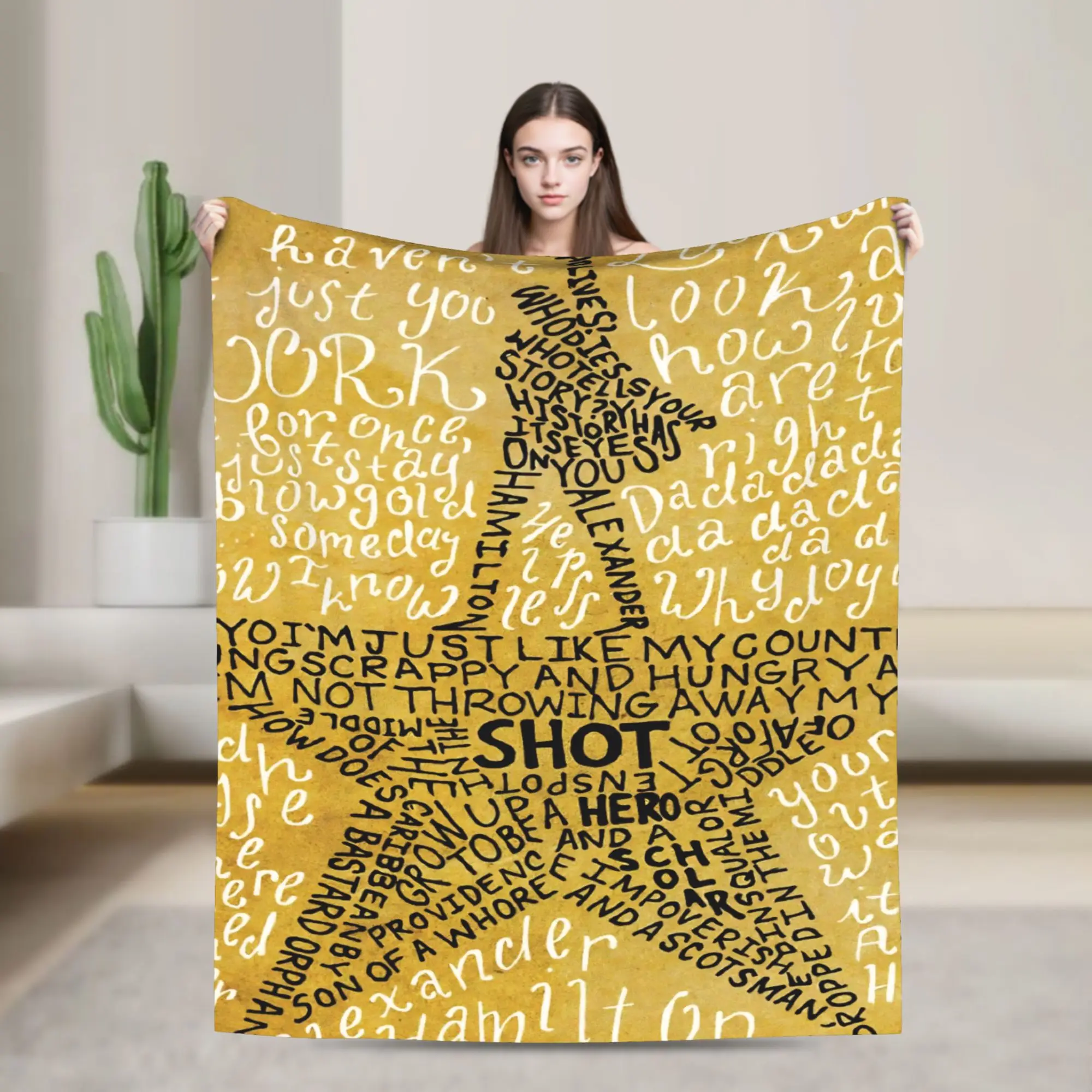 Eliza Angelica and Peggy Hamiltons Blankets  Flannel Funny Warm Throw Blanket for Chair Covering Sofa  Winter