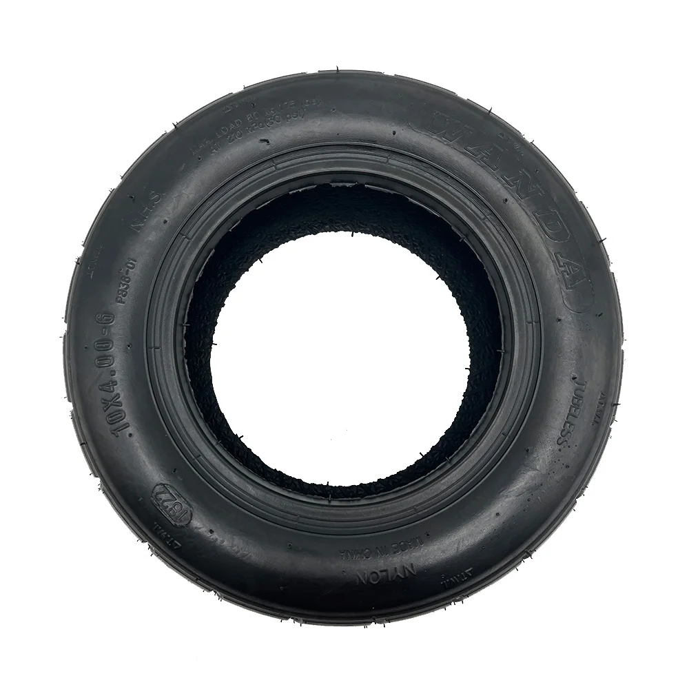 Wanda 10x4.00-6 Tubeless Tire with Vavle for Electric Scooter 10*4.00-6 High-quality Wear-resistant Vacuum Tyre Parts