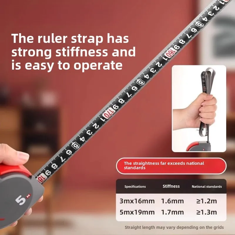 Xiaomi Tape Measure Drop Resistant Wear Resistant Thickened Mini Tape Measure 5m Steel Tape Measure High Precision Ranging Tool