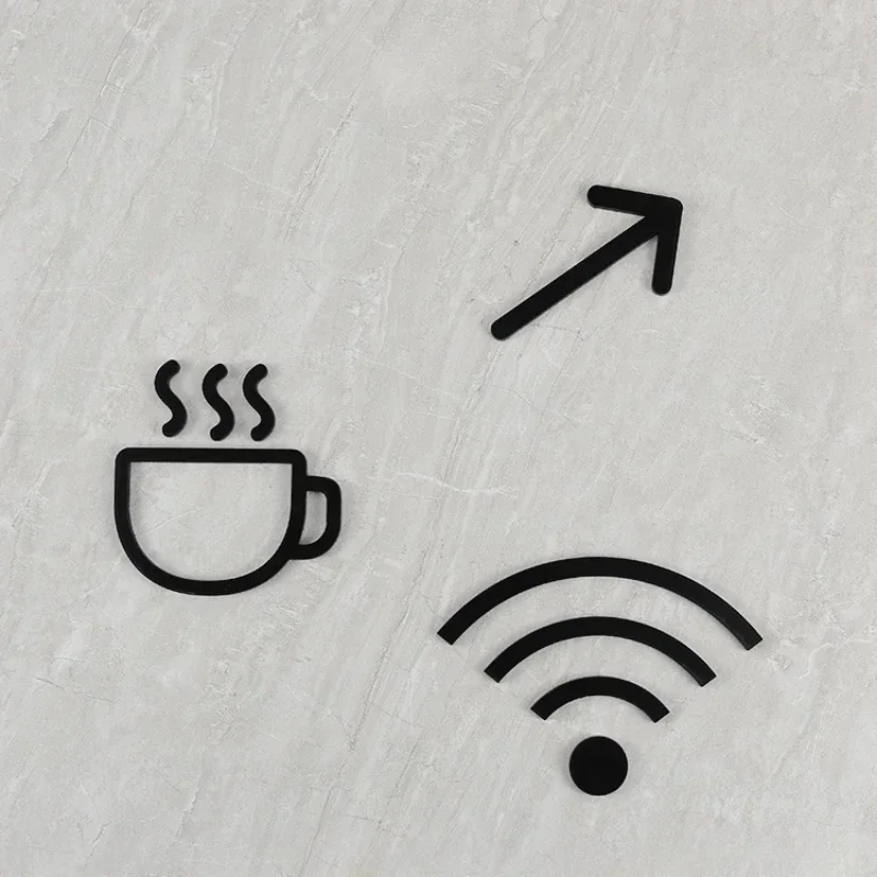 الاكريليك لافتات مؤشر لوحة ألواح الباب WIFI تسجيل ممنوع التدخين تحذير تذكير فندق مطعم لافتات متجر عام #6