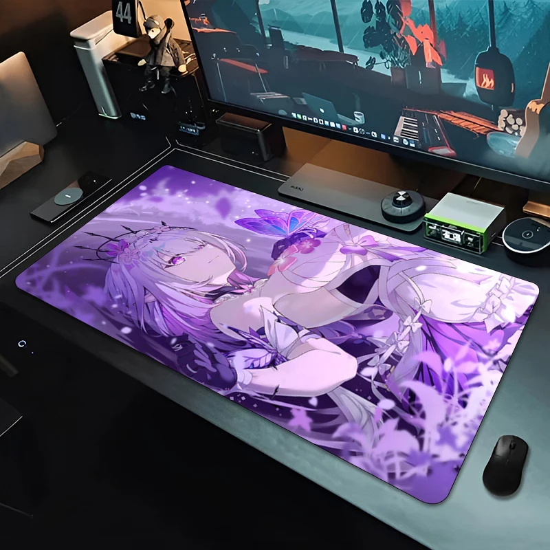 Large Mouse Pad Mystery Anime Reaper Girl, Non-Slip Rubber Gaming Mat for PC Laptop, HD Print Keyboard Desk Mousepad