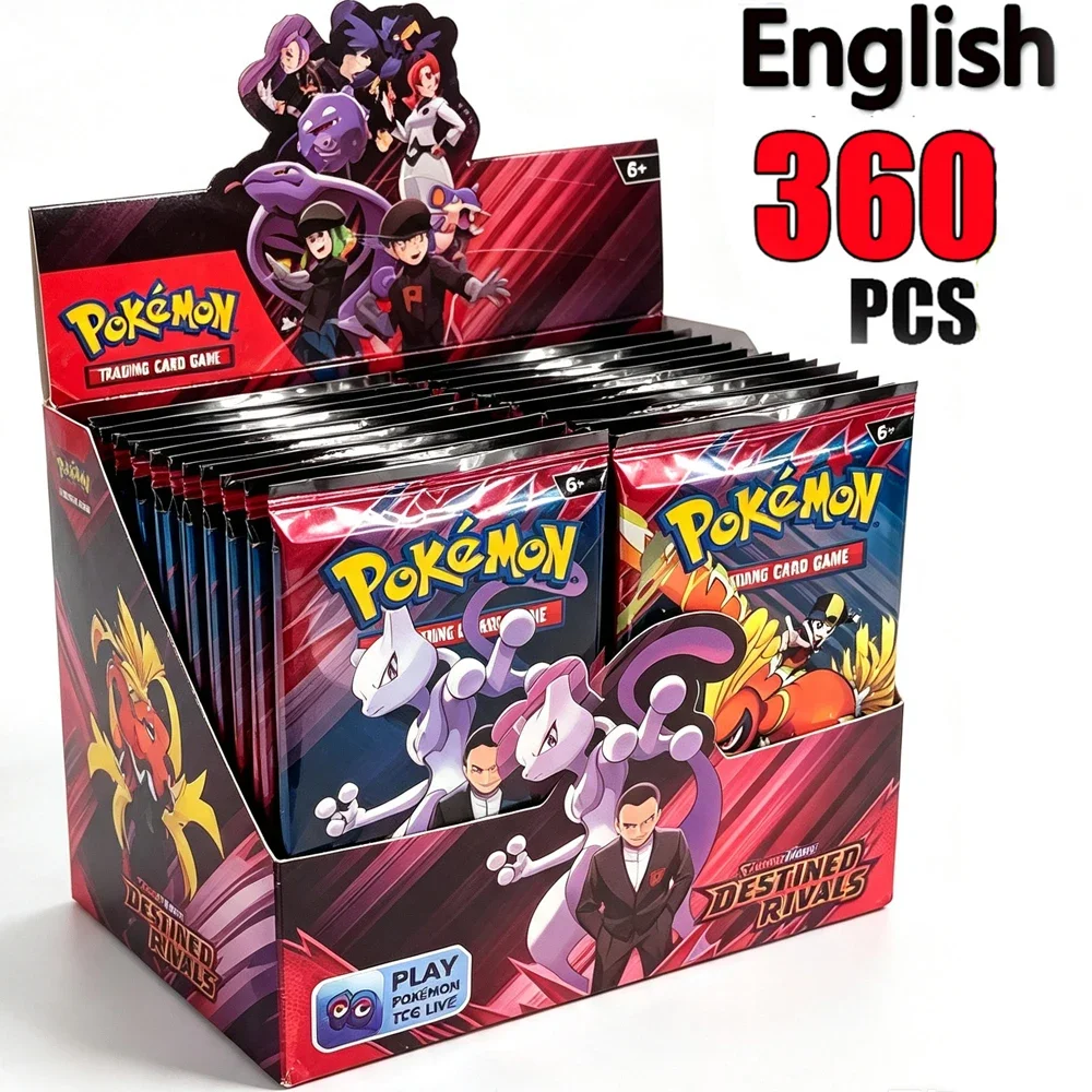 #360Pcs Destined Rivals Prismatic Evolutions Card Stellar Crown 151 Ultra Prism English Battle Transaction Gif
