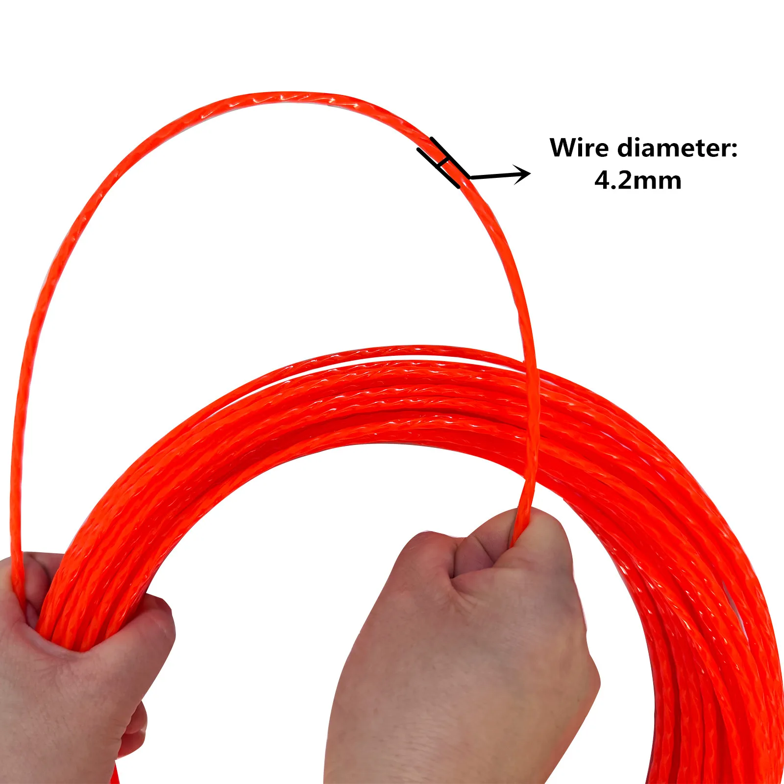 15m/30m/50m Duct Rodder Fish Tape Wire Rod Electrical Cable Puller Rod Through Wall Threader Kit