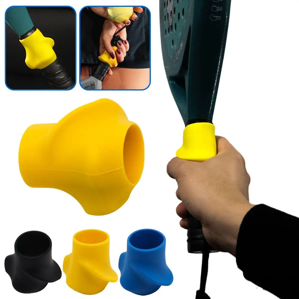 Tennis Padel Pickleball Racket Grip Corrector Cover - Anti-Slip Silicone Handle Trainer for Wrist & Elbow Relief