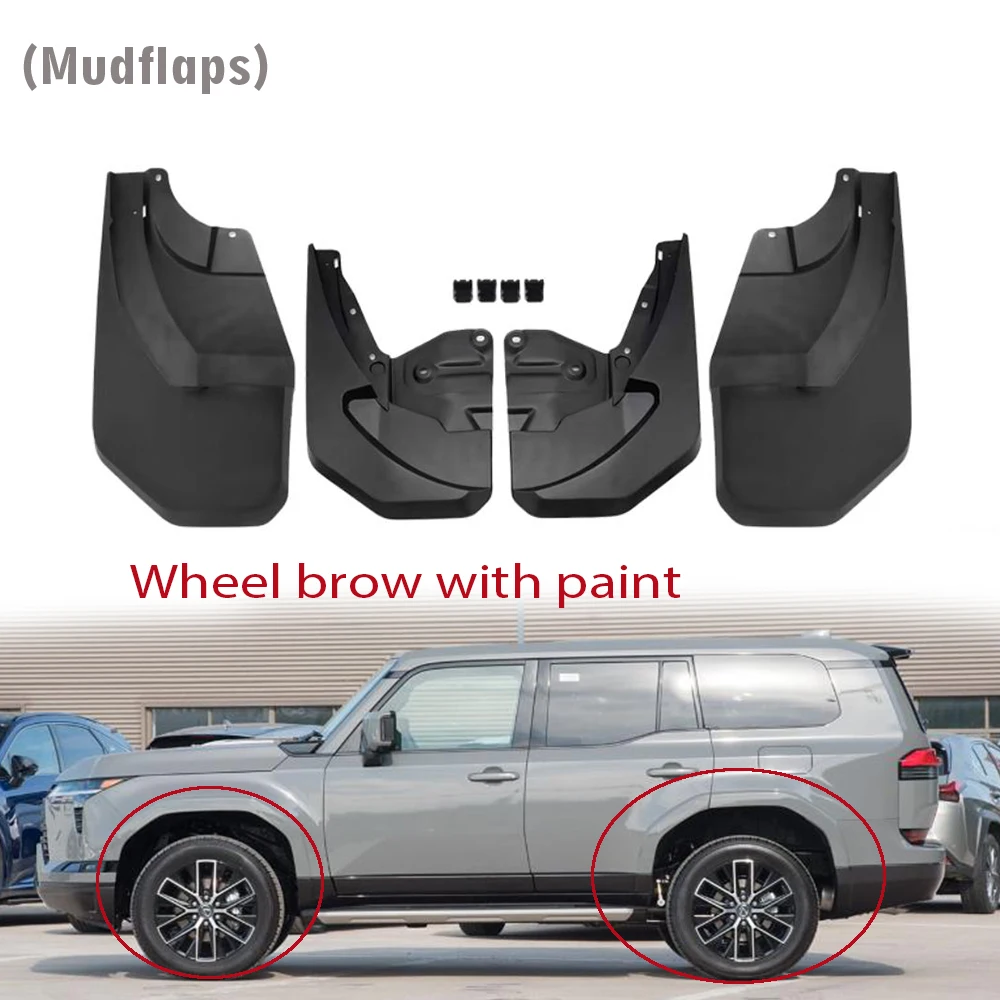 Front Rear 4pcs FOR Lexus GX550 2024 2025 Mud Flaps Guard Splash Mudflaps Mudguard Fender Car Accessories