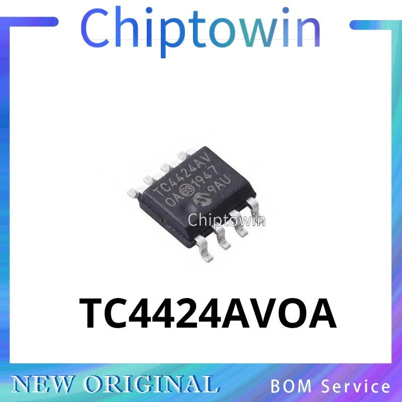 5/50/500 pcs TC4424 TC4424AVOA TC4424AV SOP-8 Power Driver IC Original In Stock W7