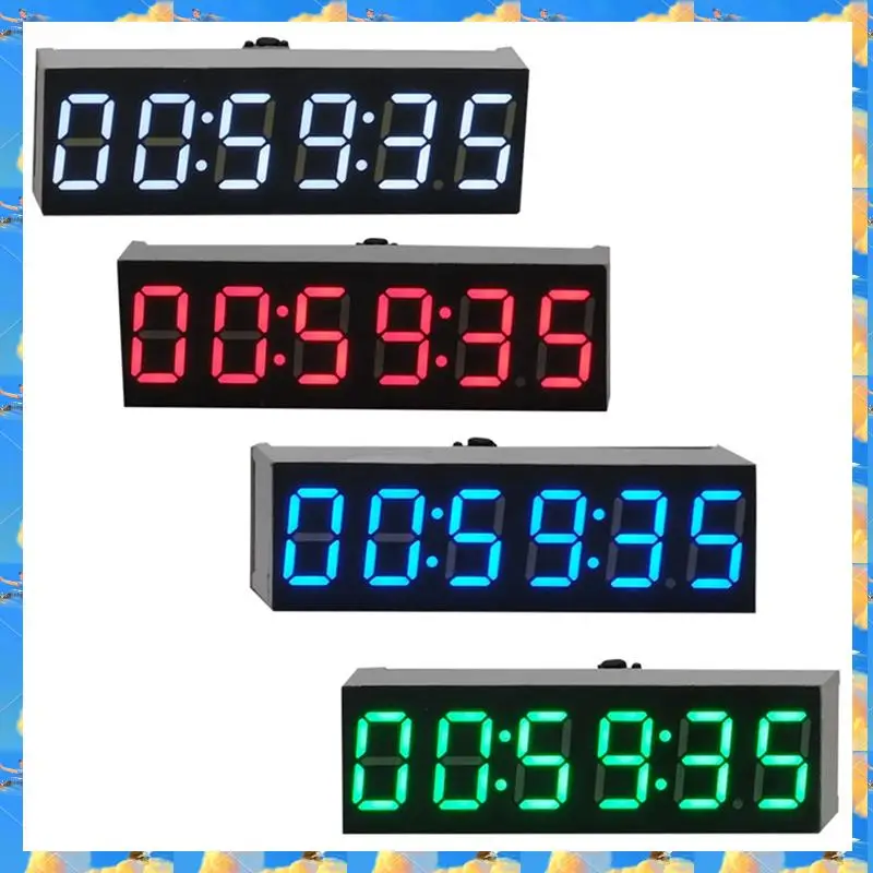 FTS 0.36 Inch LED Digital Electronic Clock Mini Digital Clock W Second Display Module Power Off Memory Brightness Adjustment -C