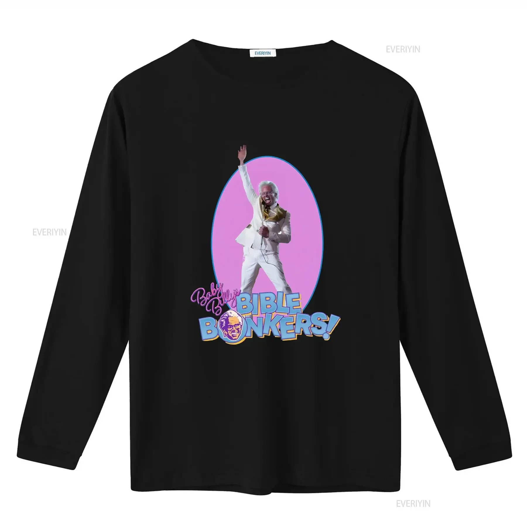 Baby Billy's Bible Bonkers piedras preciosas righteous programa de televisión Humor camiseta vintage lavado homme ropa de calle ligeramente suave