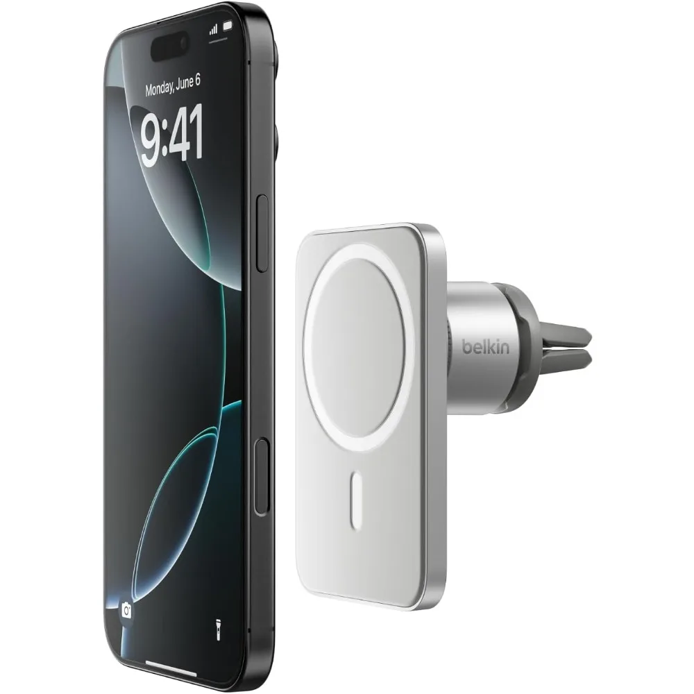 

MagSafe Vent Mount Pro MagSafe iPhone Mount For Car - Silver