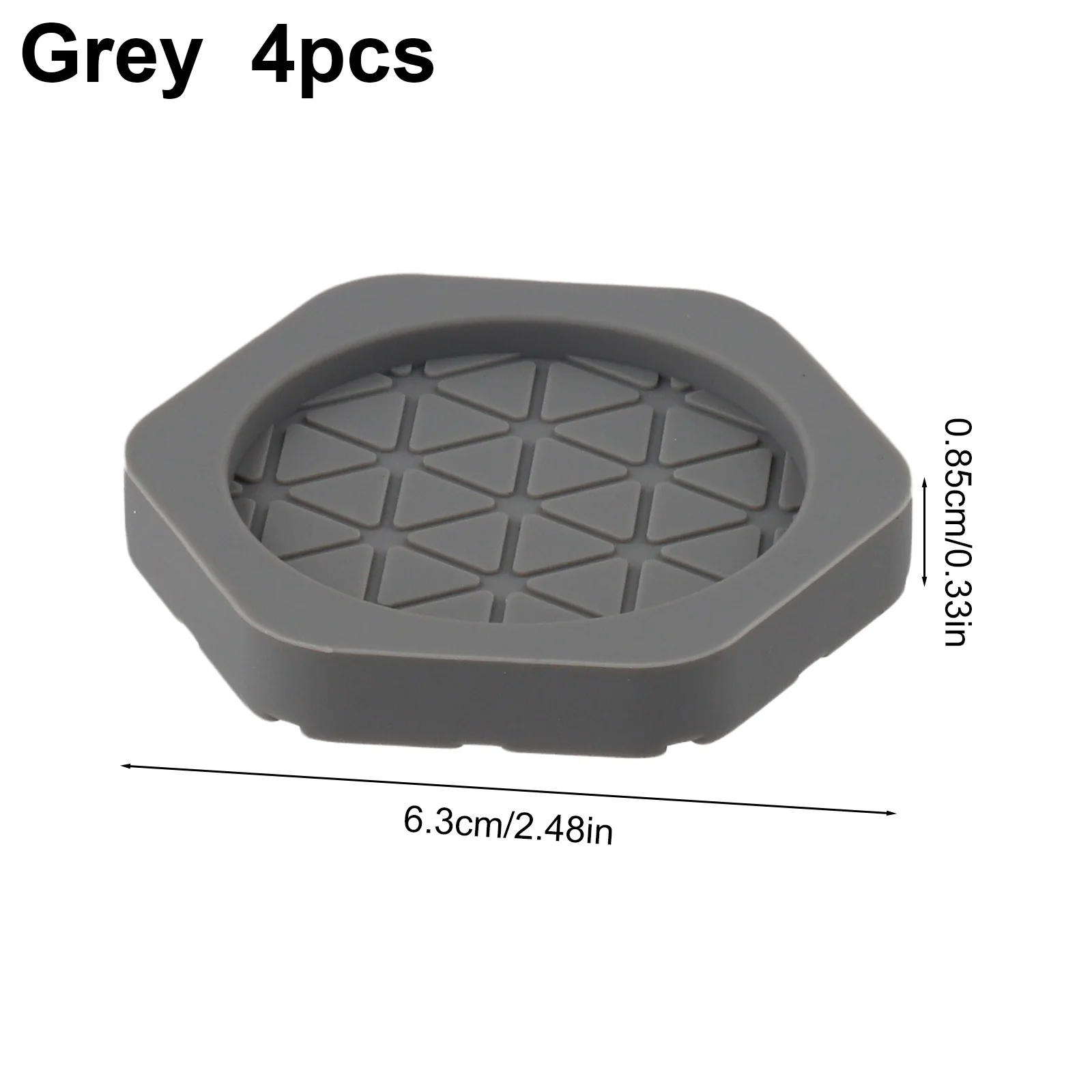 Noise Reduction Anti Vibration Pads Home Improvement 6.3x6.3x0.85cm Compact Design For Machines Complete Set With Four Pads