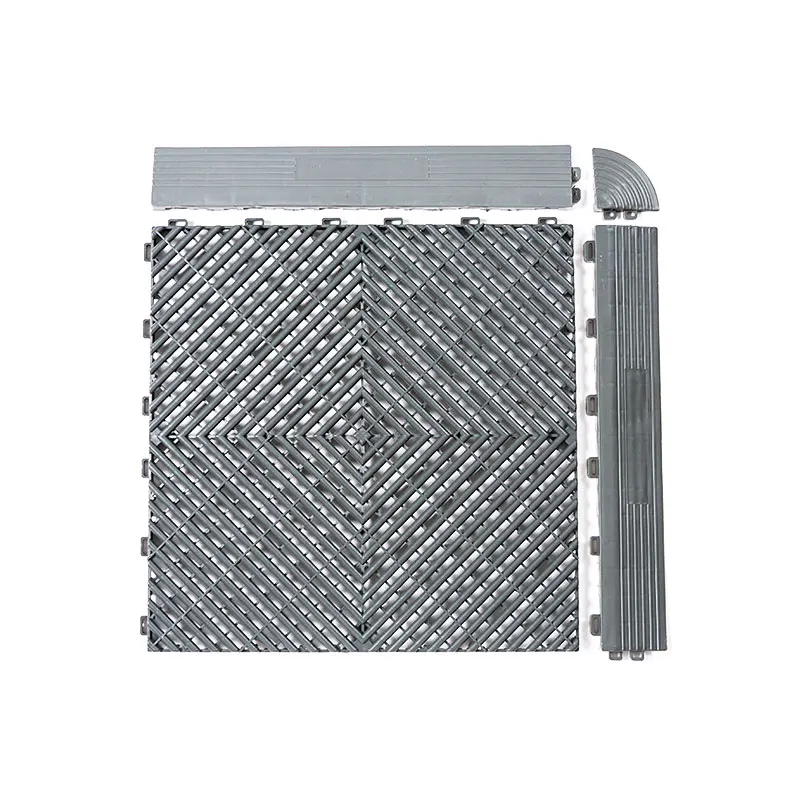 حواف وزوايا بلاط أرضية جراج مقاس 40 × 40 سم مناسبة لبلاط أرلوت