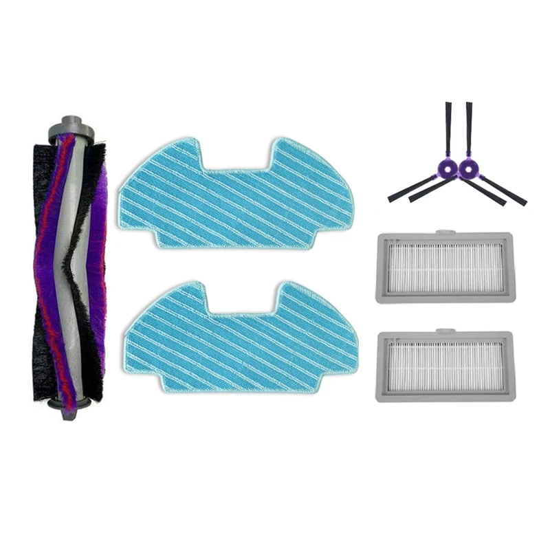 BAAD 7 قطعة لسامسونج Powerbot-E VR05R5050WK الذاتي تفريغ فراغ الأسطوانة الجانب فرشاة فلتر HEPA ممسحة الوسادة