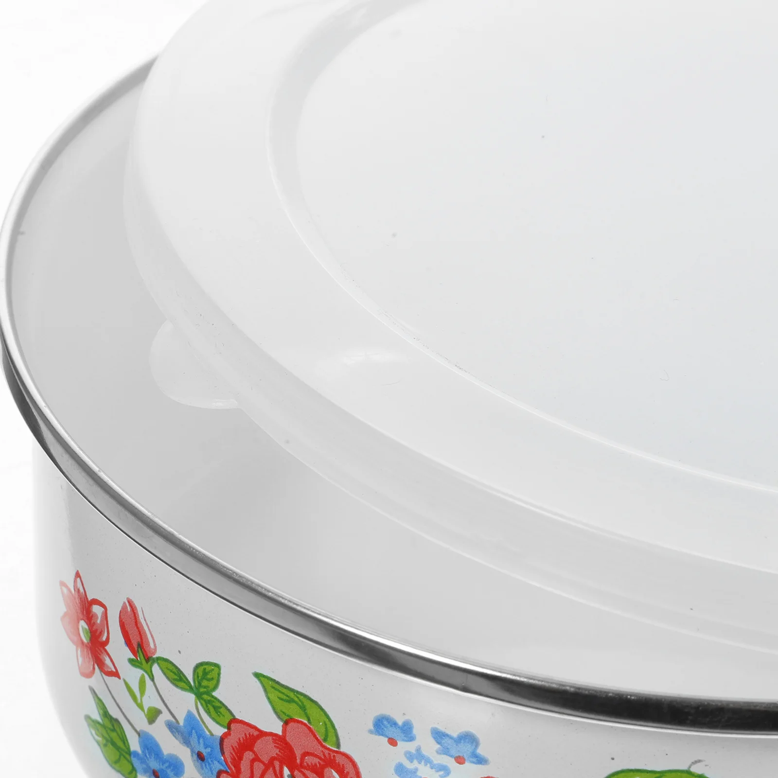 

3pcs Enamel Bowl Set Food Storage Containers Portable Bento Box For Office Student Lunch Salad Noodle Rice Serving