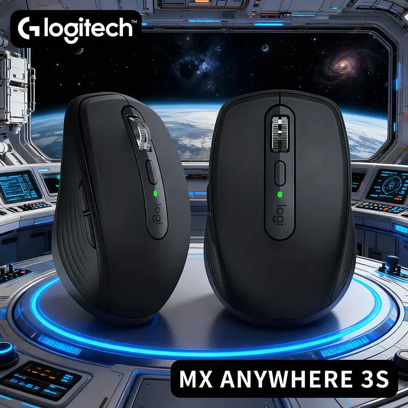 

Компактная мышь Logitech MX Anywhere 3S, эргономичный дизайн, перезаряжаемая, с быстрым прокруткой для портативных ПК Mac