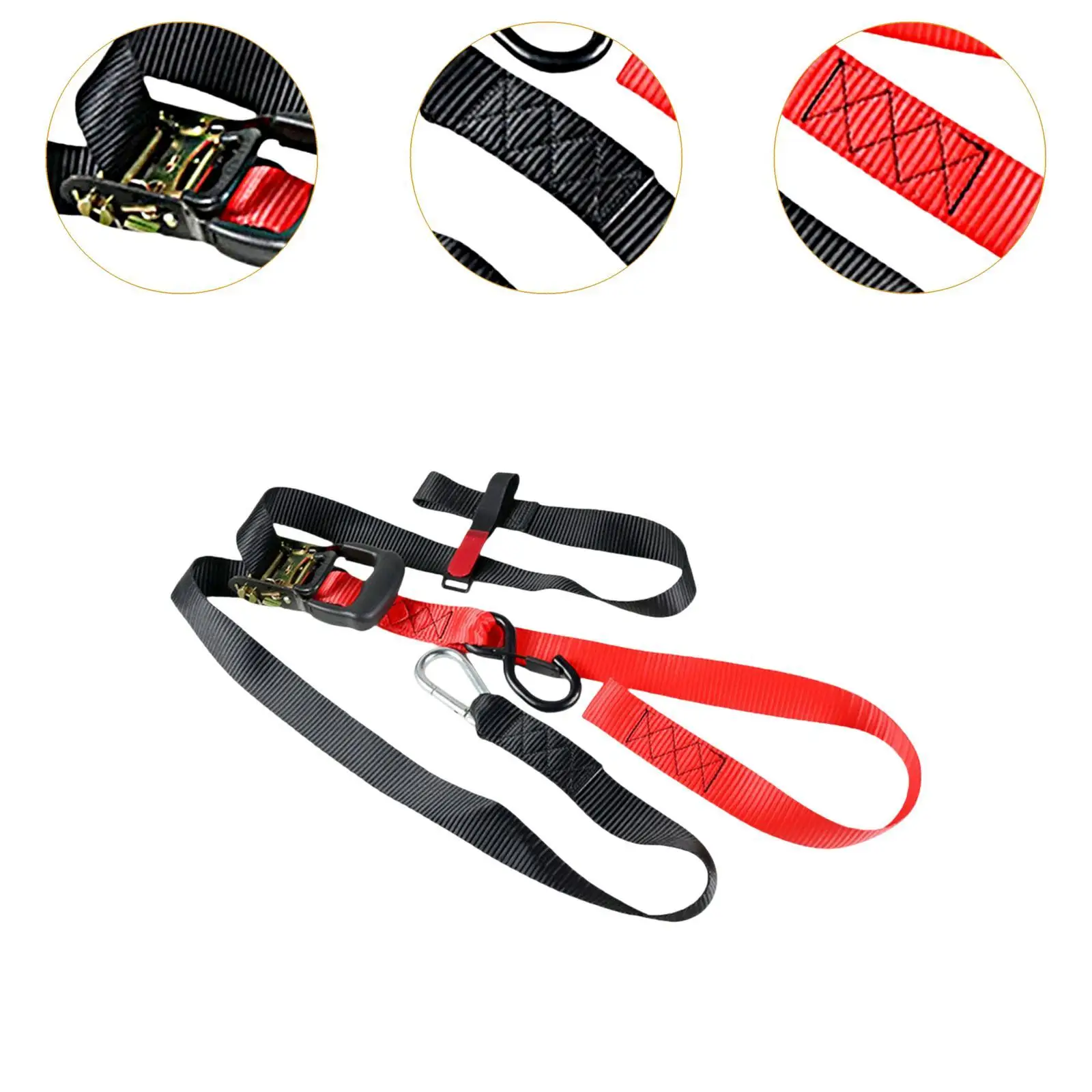 Motorcycle Tie Down Strap cam Buckle Tie Downs Handlebar Strap