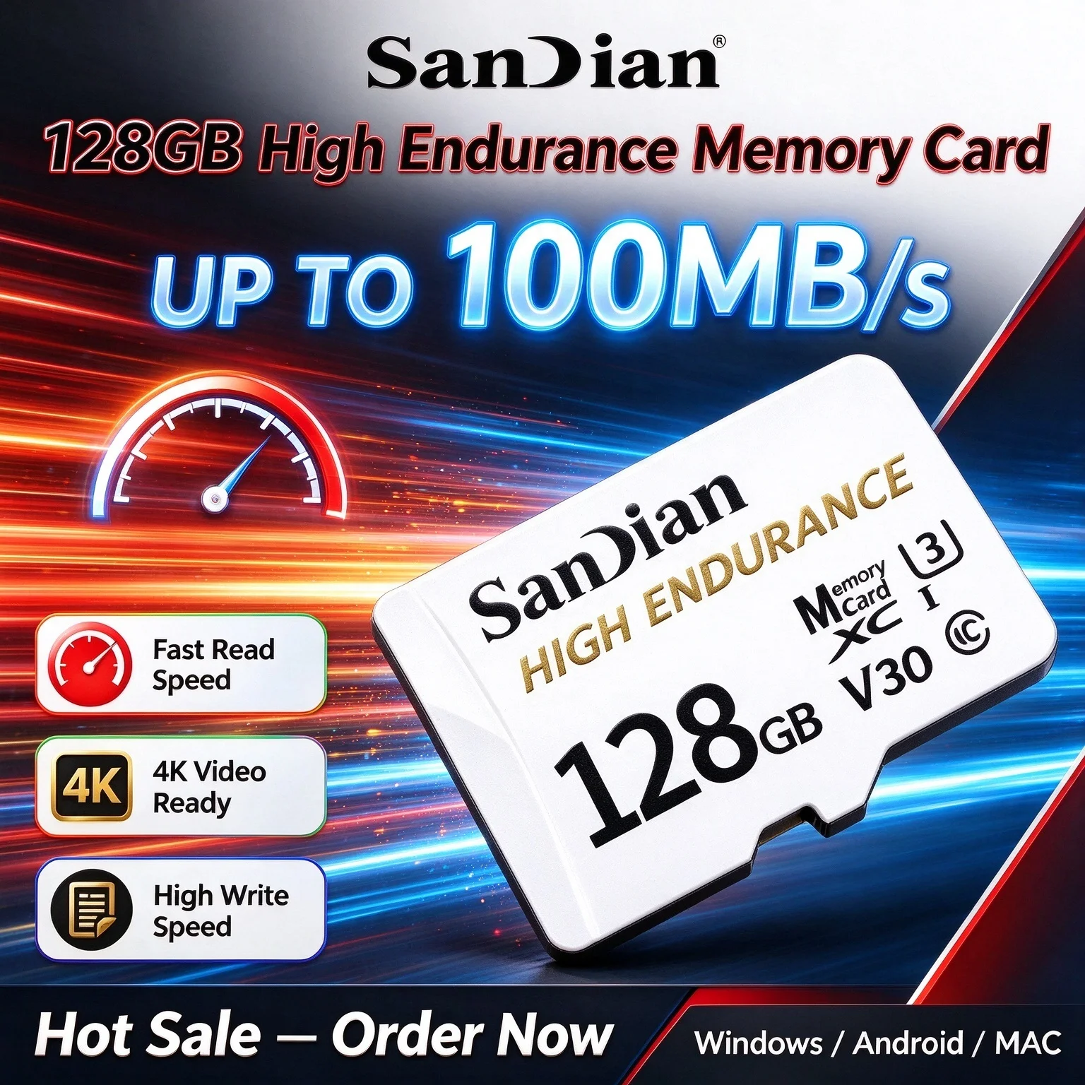 Micro TF SD Card for Dash Camera Car CCTV Home Security Camera Full HD Pro Max NEW Original High Endurance 128GB - 2TB V30 C10
