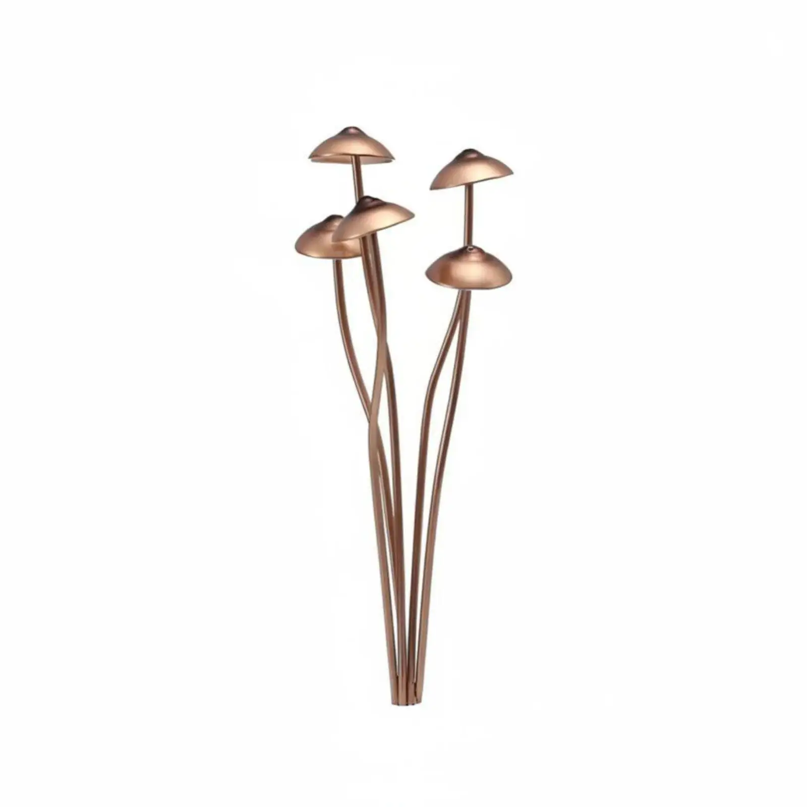 Alloy Mushroom Planter Garden Decor Metal Stake for Outdoor Home Office Desk Cute Rustic Decorations for Yard and Patio