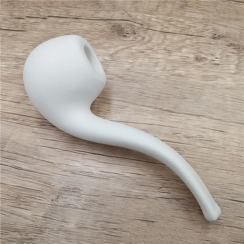 Delicate Resin ceramics Tobacco Pipe Retro Classic Bent Smoking Chimney Filter Pipe Potable Handheld Cigarette Accessories