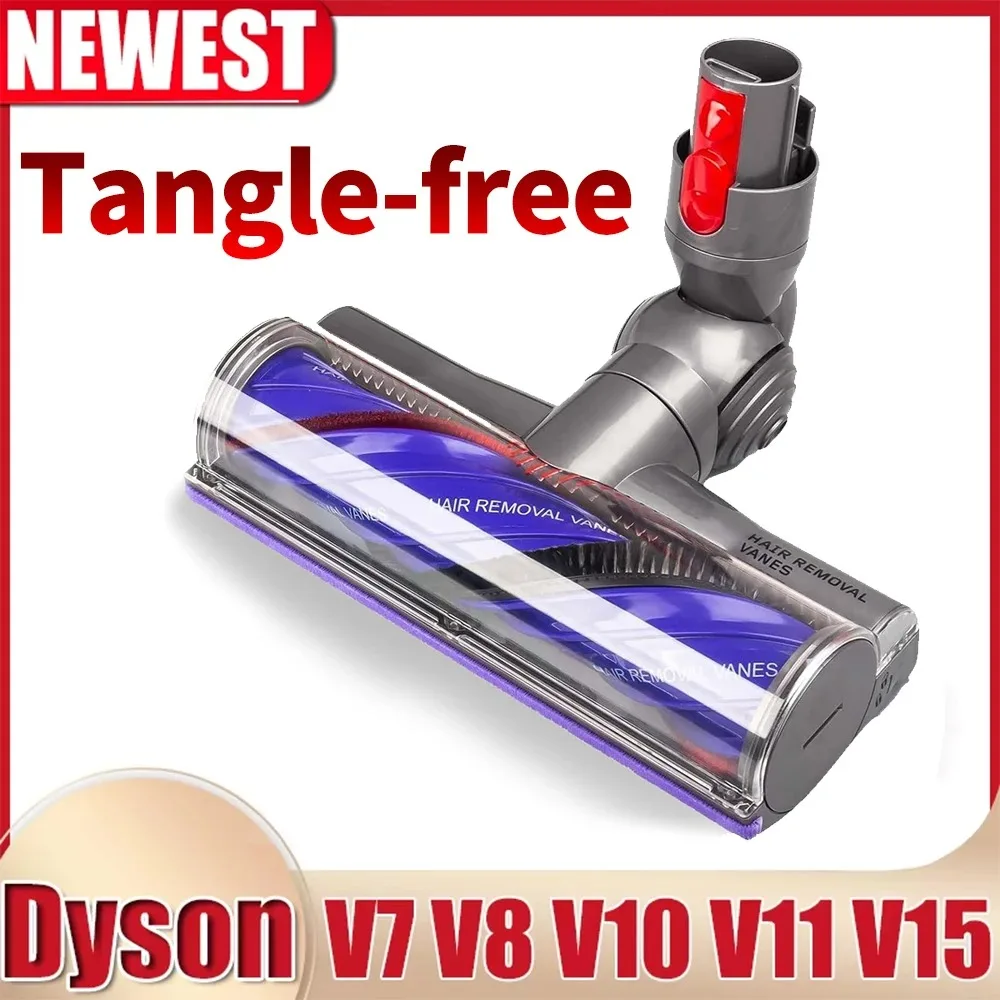 For Dyson V6-V15 Vacuum Cleaner Anti Entangleme Direct Drive Cleaner Head Motorhead Cleaner Head Brush Turbine Tool