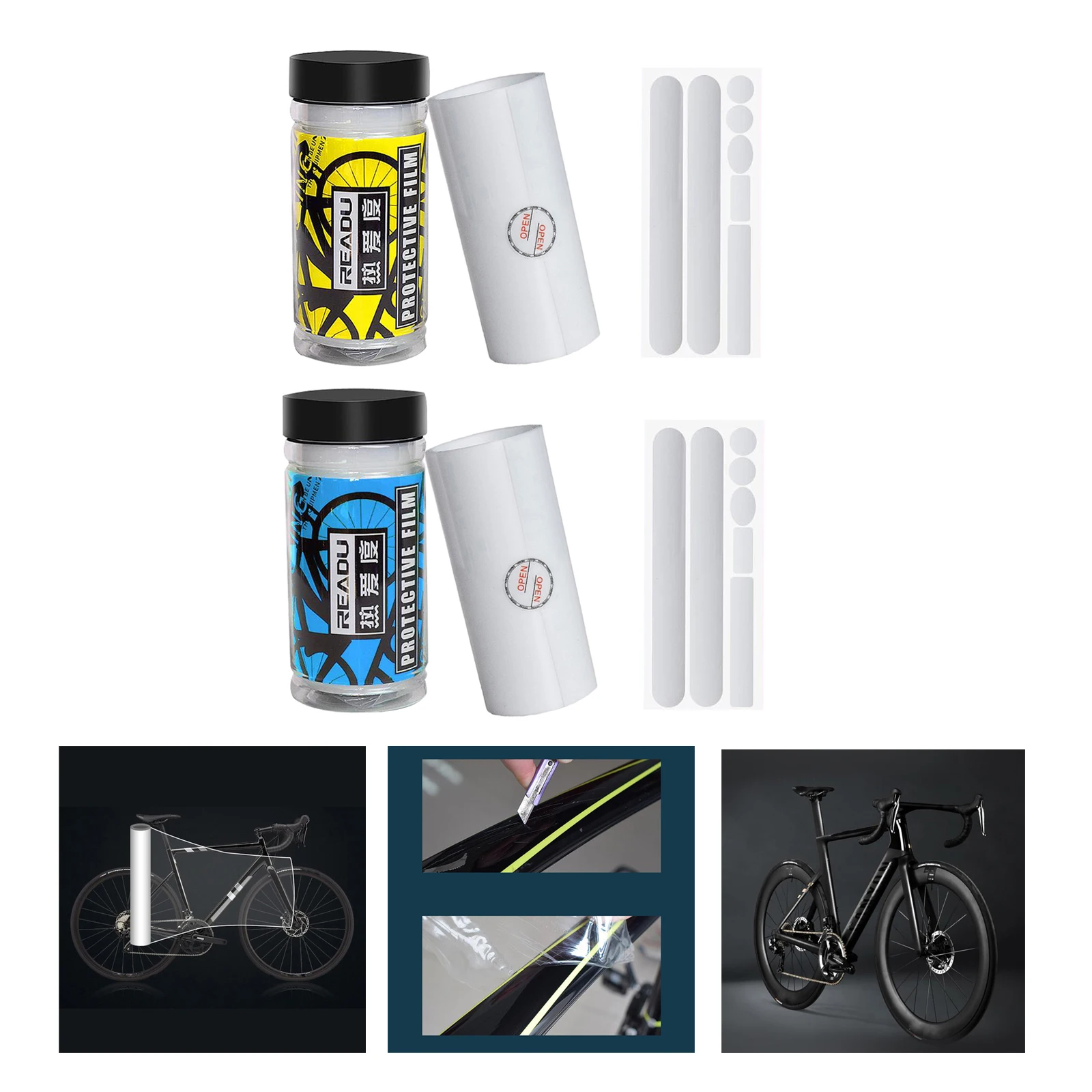 Frame Protector Bike Tape Wrap Adhesive Removable Protection Film