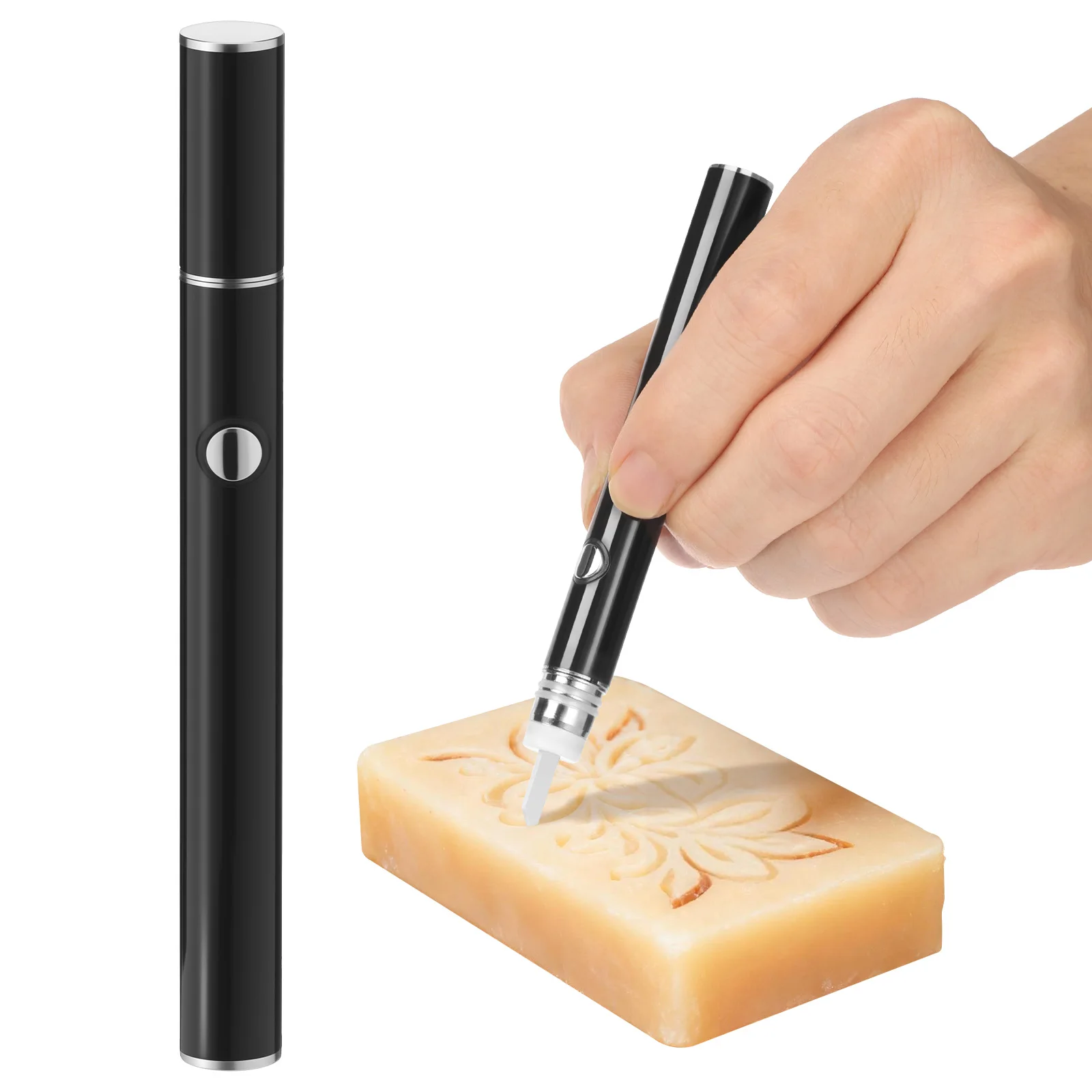 1Pc Electric Hot Knife Portable Hot Cutting Knife Multi-functional Ceramic Blade Hot Cutting Knife for Plastic Concentrates Food