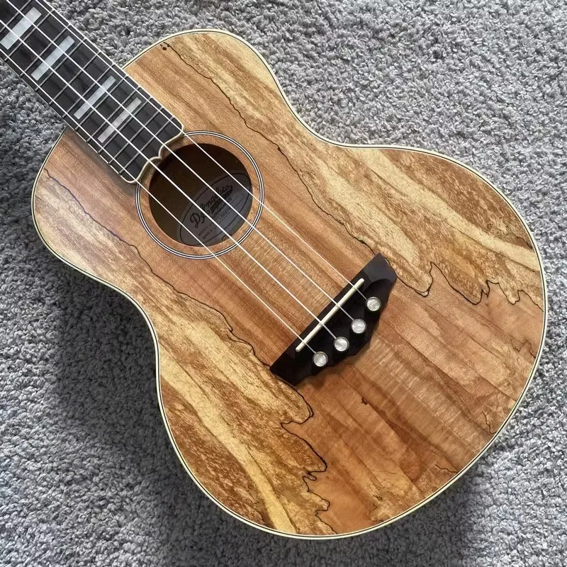 Genuine D.Angelico 26'Ukulele Electric&Acoustic Nylon String 4 Ukulele Natural Burl-Wood Body Plywood Speical Sales