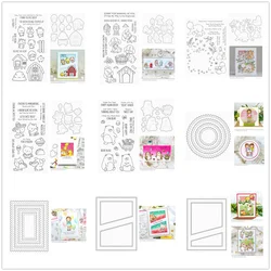 April 2024 Release Edge Circle mis uściski bukietowe matryce do wycinania pieczątek Scrapbooking dla karty z wytwarzanie papieru ramką