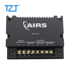TZT HiFi 3-way Car Speaker Frequency Divider Tweeter/Mid/Woofer Crossover 4~8Ω 200W