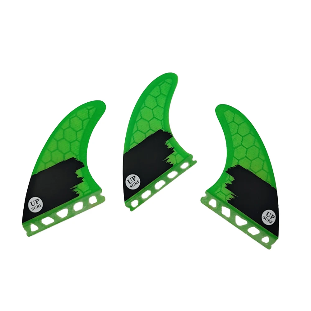 

Surf Fins UPSURF FUTURE Fins AM2 Honeycomb Surfboard Accessories Green Single Tabs Fin 3 Pcs/set Surfing Board prancha de surf