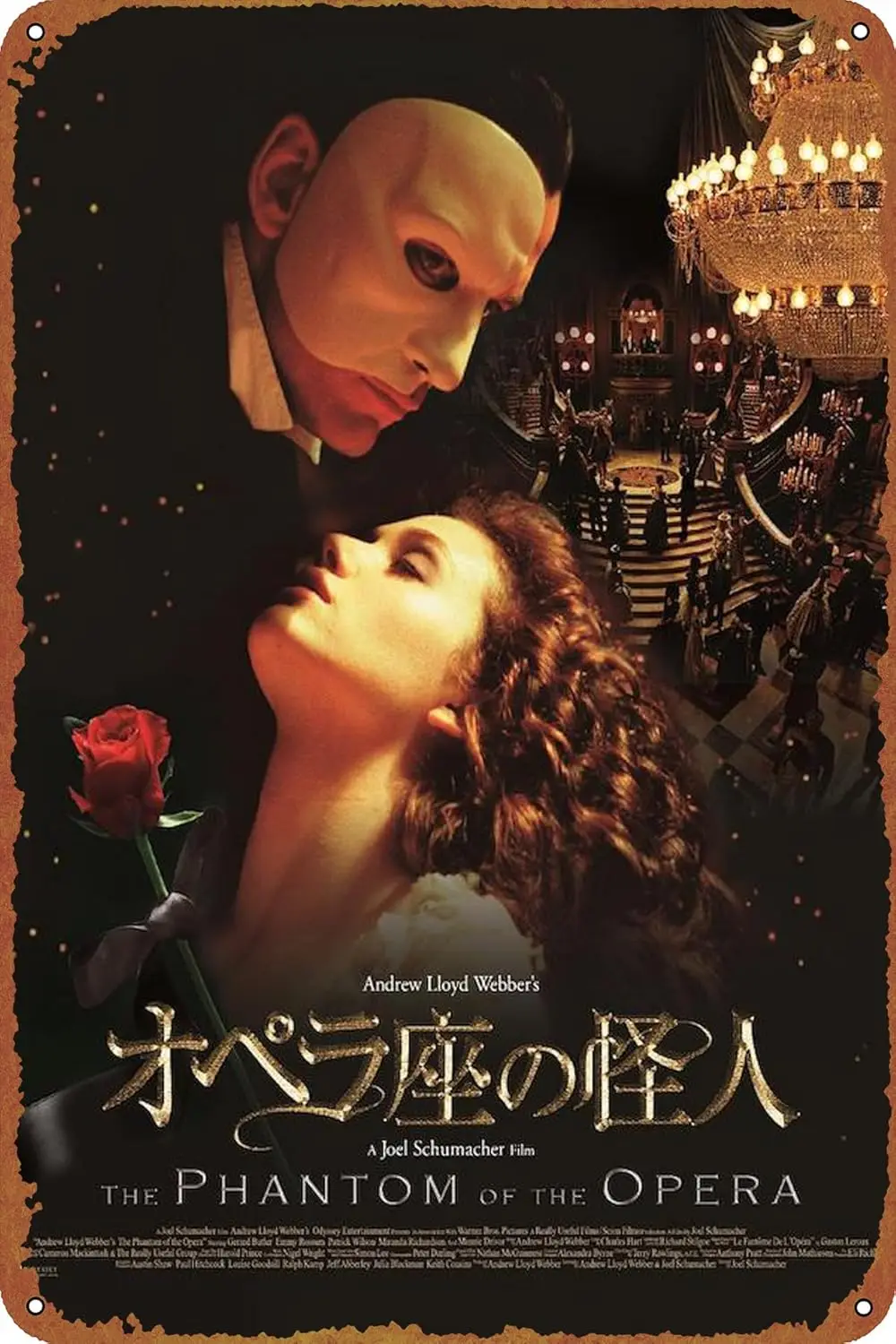 The Phantom of the Opera Movie Poster Retro Vintage Funny Metal tin Sign Outdoor Kitchen Decor Bar Pub Club Cafe Home Indoo sign