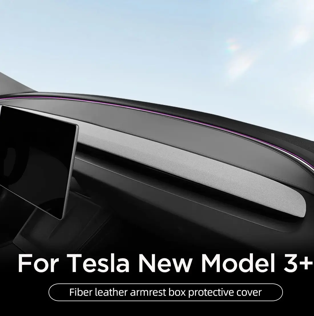 

Для Tesla Model 3 Highland 2024, автомобильный коврик для приборной панели, защитный коврик, аксессуары