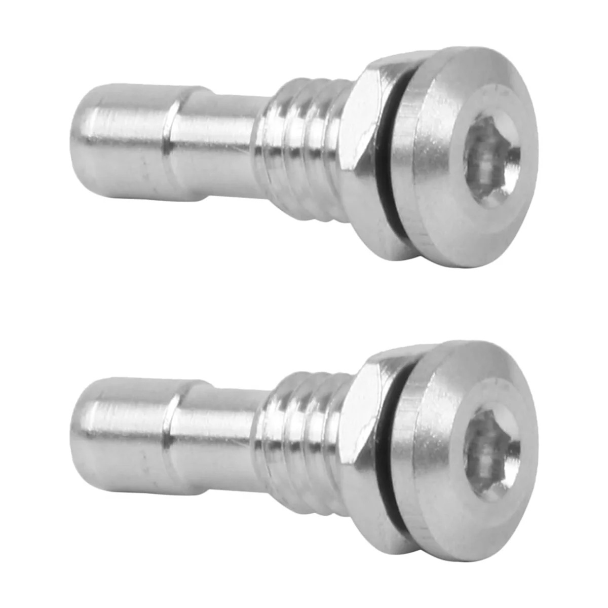CHCH 2 Pcs Aluminum RC Boat Water Outlets Thread with O-Ring Screws for RC Boat for Motor Cooling M8